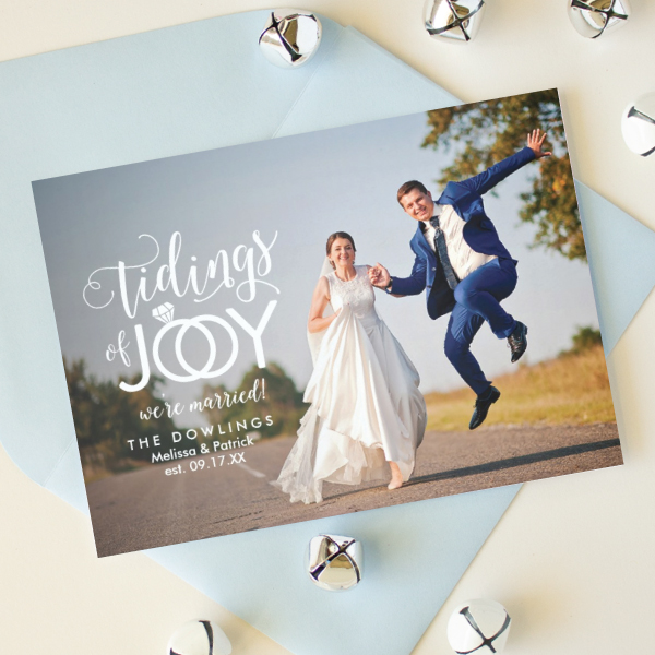 just married christmas cards